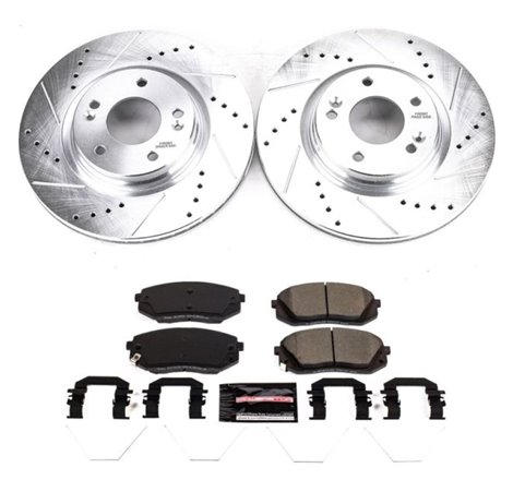 Power Stop 18-19 Hyundai Kona Front Z23 Evolution Sport Brake Kit