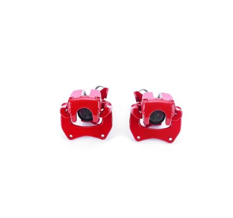 Power Stop 00-04 Audi A6 Quattro Rear Red Calipers w/Brackets - Pair