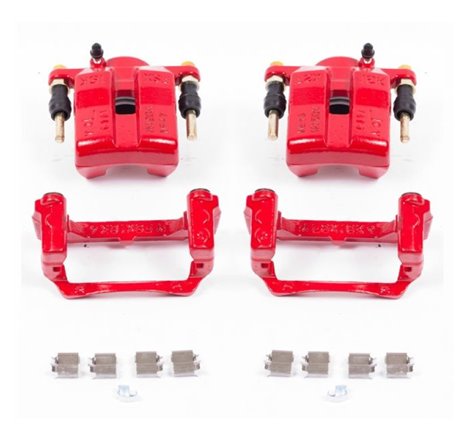 Power Stop 06-15 Mazda MX-5 Miata Front Red Calipers w/Brackets - Pair