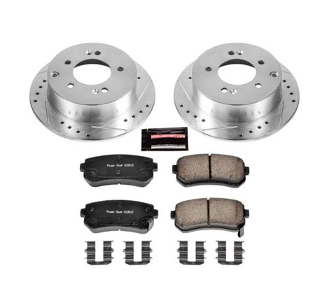 Power Stop 10-13 Kia Forte Rear Z23 Evolution Sport Brake Kit