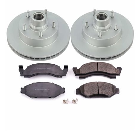 Power Stop 1986 Ford E-150 Front Z17 Evolution Geomet Coated Brake Kit