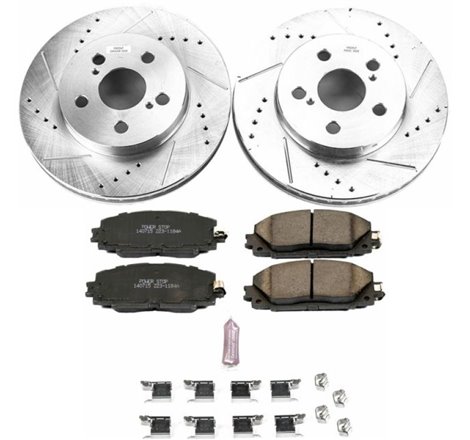 Power Stop 16-18 Toyota Prius Front Z23 Evolution Sport Brake Kit