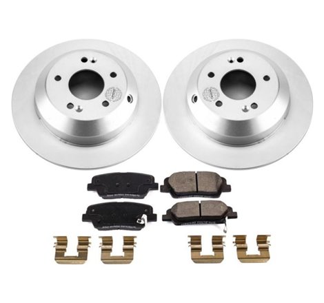 Power Stop 2019 Hyundai Santa Fe XL Rear Z17 Evolution Geomet Coated Brake Kit