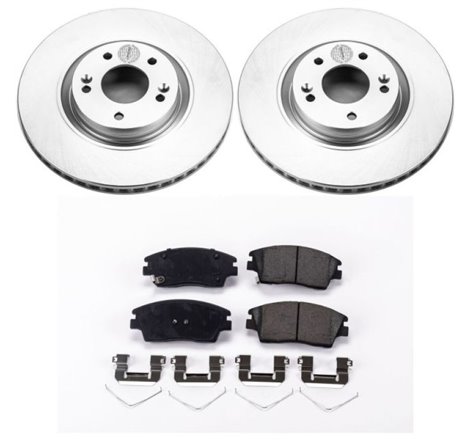 Power Stop 15-17 Hyundai Tucson Front Z17 Evolution Geomet Coated Brake Kit