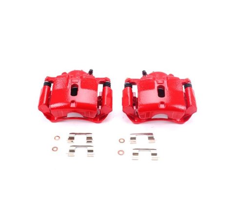 Power Stop 03-08 Honda Pilot Front Red Calipers w/Brackets - Pair