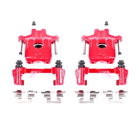 Power Stop 05-07 Toyota Avalon Rear Red Calipers w/Brackets - Pair