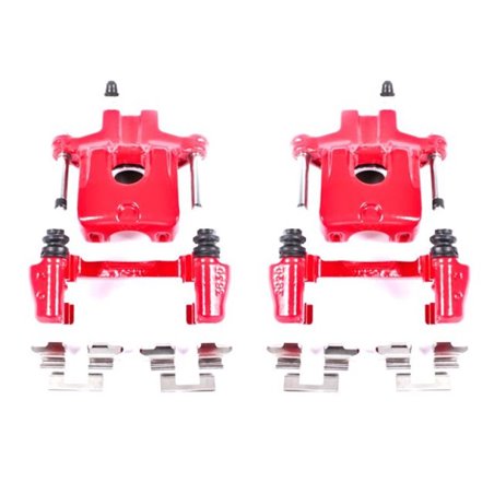 Power Stop 05-07 Toyota Avalon Rear Red Calipers w/Brackets - Pair