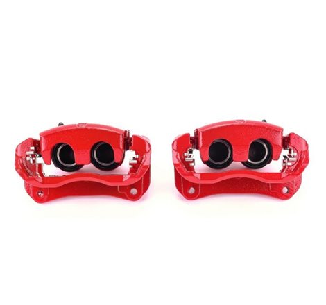 Power Stop 10-18 Lexus RX350 Front Red Calipers w/Brackets - Pair