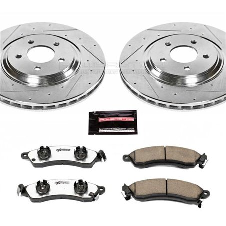 Power Stop 94-99 Ford Mustang Front Z26 Street Warrior Brake Kit