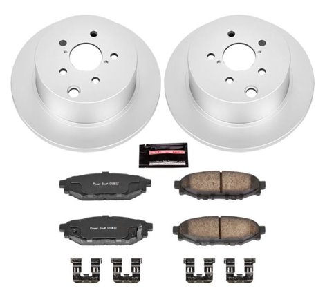 Power Stop 16-18 Subaru Crosstrek Rear Z17 Evolution Geomet Coated Brake Kit