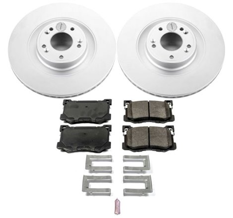 Power Stop 15-16 Hyundai Genesis Front Z17 Evolution Geomet Coated Brake Kit