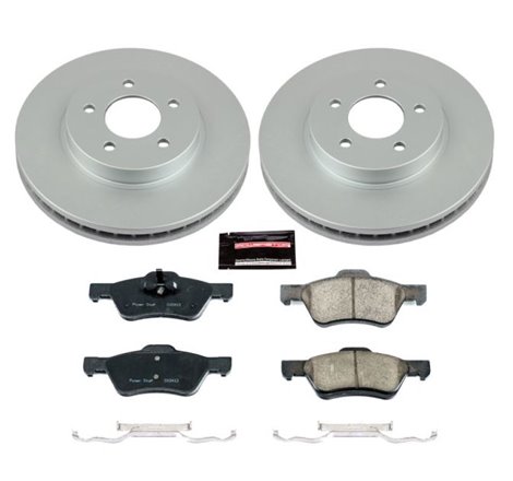 Power Stop 10-12 Ford Escape Front Z17 Evolution Geomet Coated Brake Kit