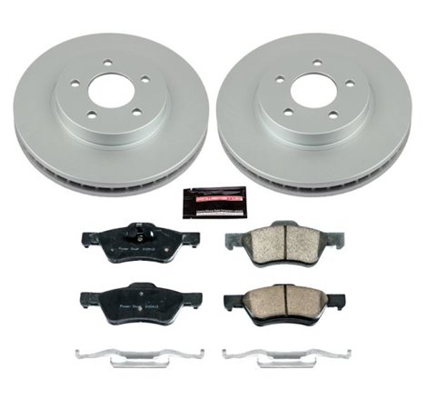 Power Stop 10-12 Ford Escape Front Z17 Evolution Geomet Coated Brake Kit