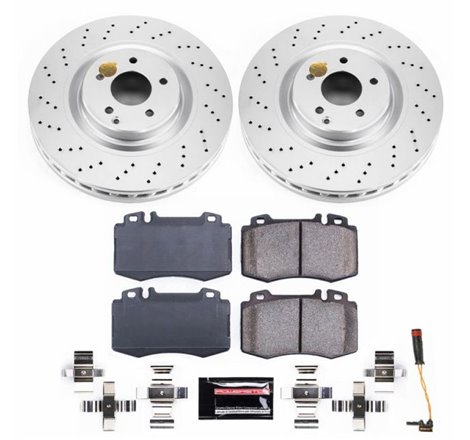 Power Stop 03-06 Mercedes-Benz CLK500 Front Z23 Evolution Sport Coated Brake Kit