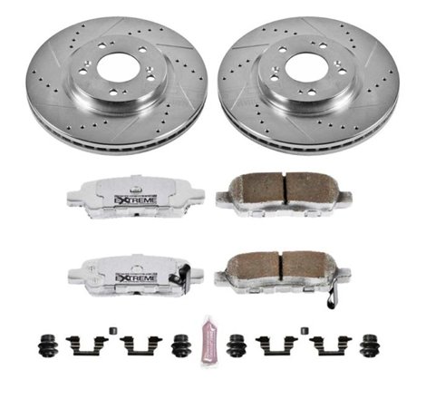 Power Stop 02-06 Nissan Altima Rear Z26 Street Warrior Brake Kit