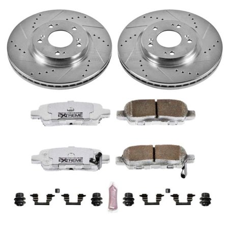 Power Stop 02-06 Nissan Altima Rear Z26 Street Warrior Brake Kit