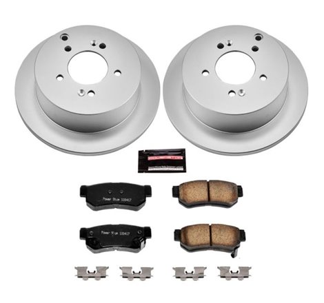 Power Stop 01-06 Hyundai Santa Fe Rear Z17 Evolution Geomet Coated Brake Kit