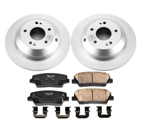 Power Stop 15-19 Kia Sorento Rear Z17 Evolution Geomet Coated Brake Kit