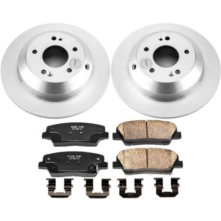 Power Stop 15-19 Kia Sorento Rear Z17 Evolution Geomet Coated Brake Kit