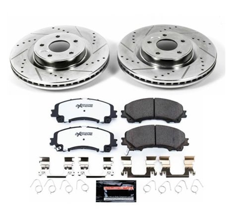 Power Stop 14-19 Infiniti Q50 Front Z26 Street Warrior Brake Kit