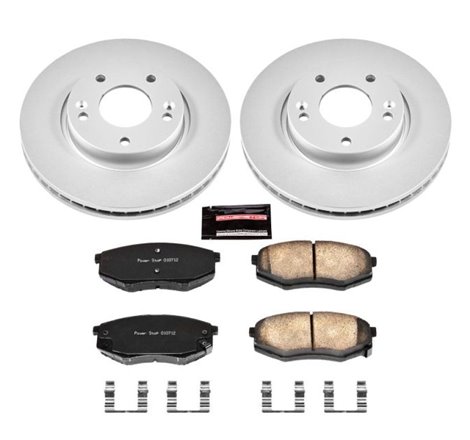 Power Stop 10-12 Hyundai Tucson Front Z17 Evolution Geomet Coated Brake Kit