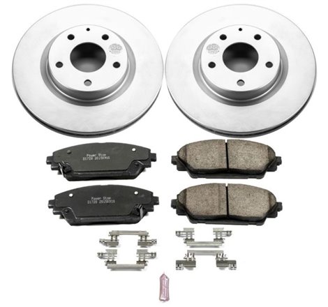 Power Stop 14-18 Mazda 3 Front Z17 Evolution Geomet Coated Brake Kit