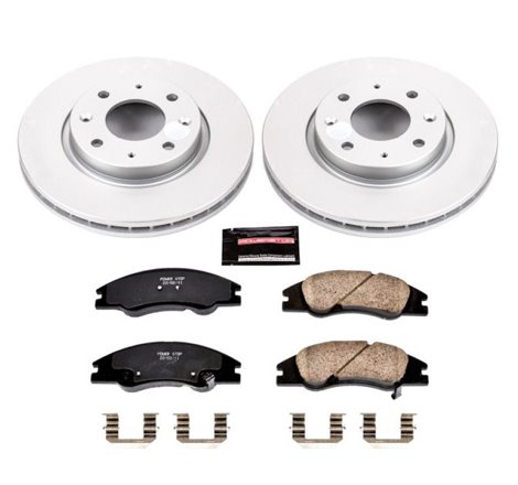 Power Stop 04-09 Kia Spectra Front Z17 Evolution Geomet Coated Brake Kit