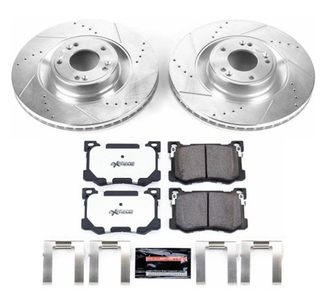 Power Stop 15-16 Hyundai Genesis Front Z26 Street Warrior Brake Kit