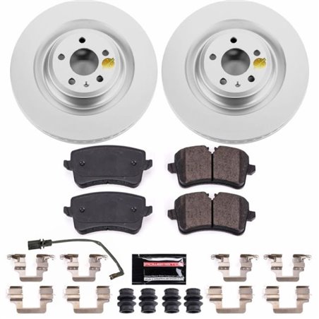 Power Stop 16-18 Audi A7 Quattro Rear Z23 Evolution Sport Coated Brake Kit