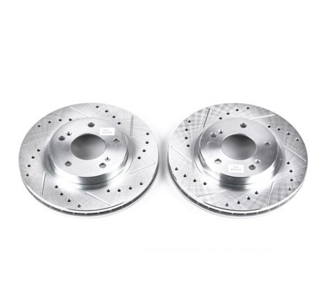 Power Stop 00-01 Infiniti I30 Front Evolution Drilled & Slotted Rotors - Pair