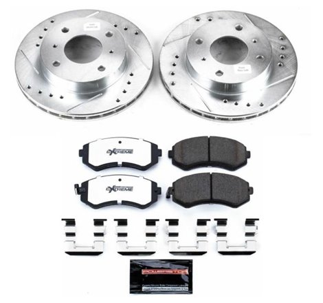 Power Stop 89-96 Nissan 240SX Front Z26 Street Warrior Brake Kit