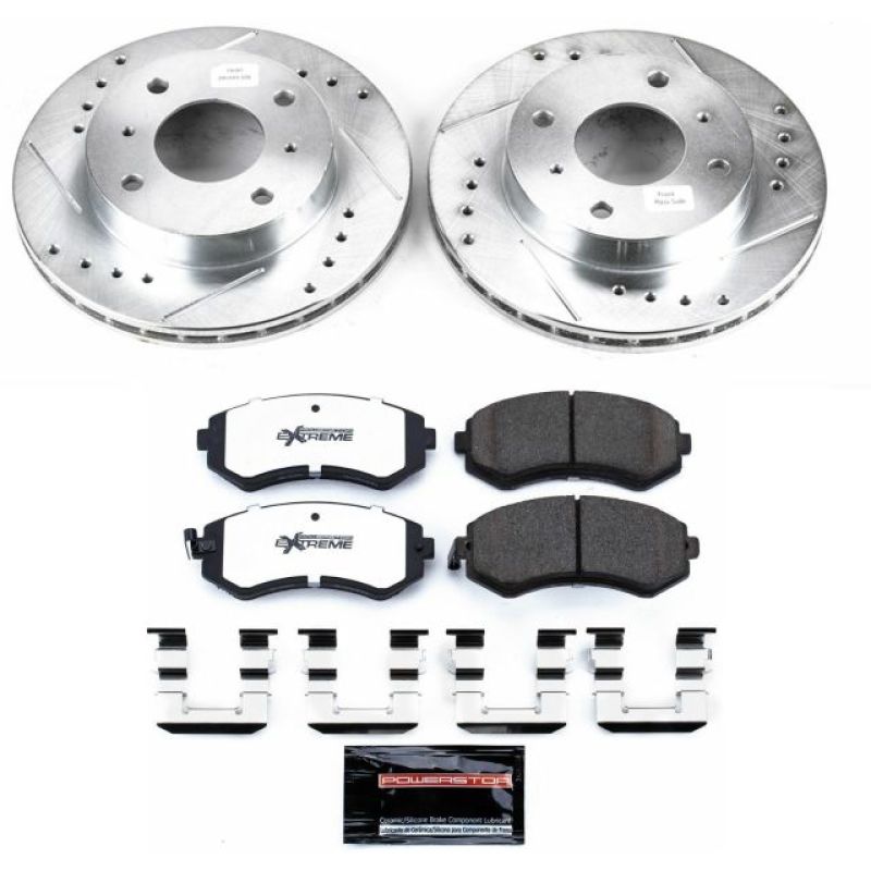 Power Stop 89-96 Nissan 240SX Front Z26 Street Warrior Brake Kit