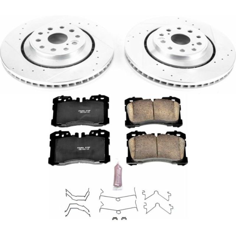 Power Stop 10-17 Lexus LS460 Front Z23 Evolution Sport Brake Kit