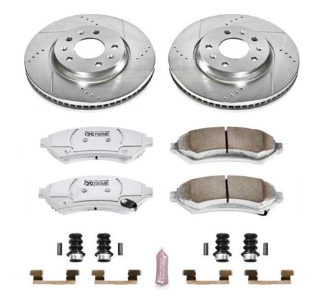 Power Stop 2004 Cadillac Seville Front Z26 Street Warrior Brake Kit