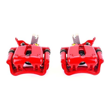 Power Stop 14-15 Chevrolet Malibu Rear Red Calipers w/Brackets - Pair