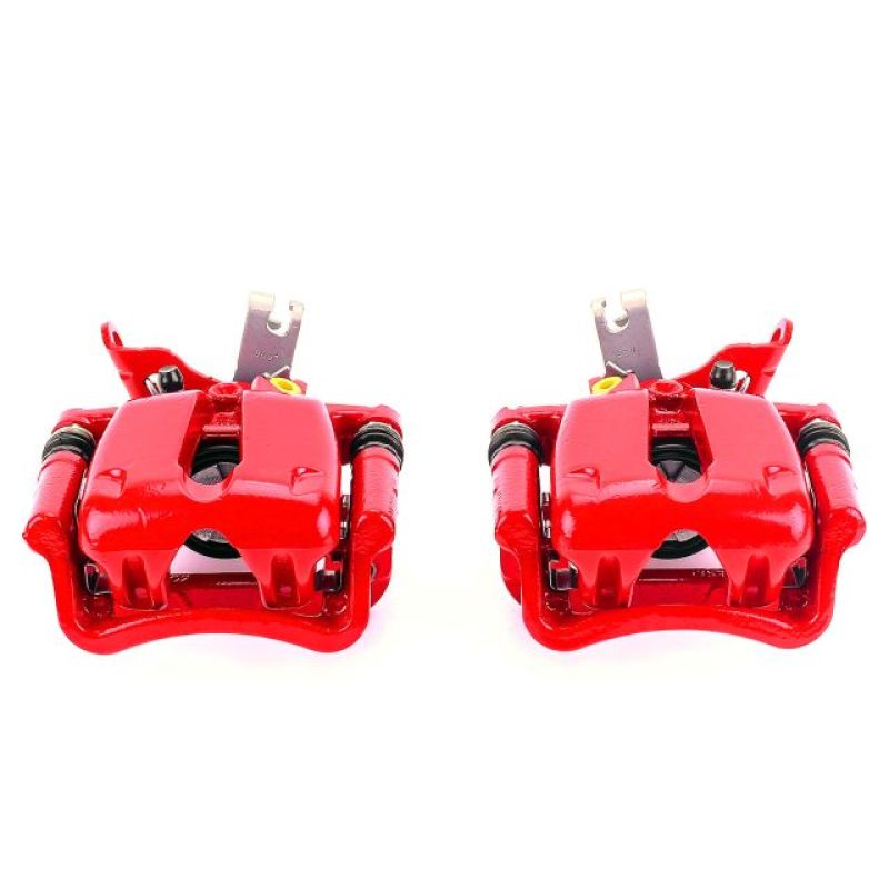 Power Stop 14-15 Chevrolet Malibu Rear Red Calipers w/Brackets - Pair