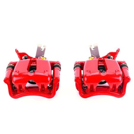 Power Stop 14-15 Chevrolet Malibu Rear Red Calipers w/Brackets - Pair