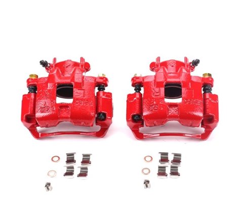 Power Stop 02-07 Mitsubishi Lancer Front Red Calipers w/Brackets - Pair