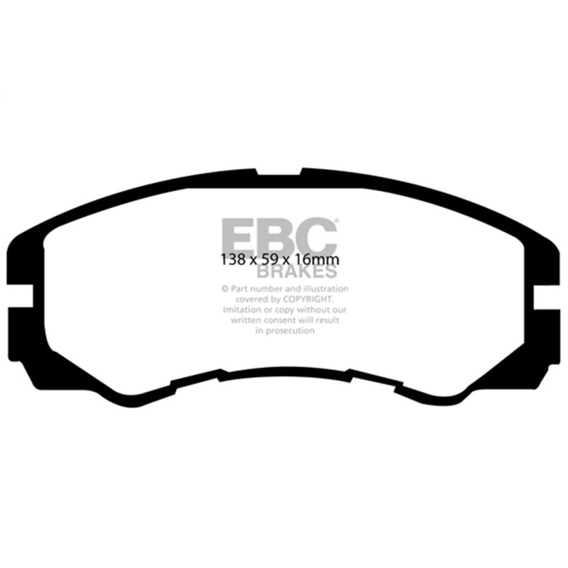 EBC 96-98 Acura SLX 3.2 Yellowstuff Front Brake Pads