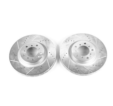 Power Stop 01-06 BMW M3 Front Evolution Drilled & Slotted Rotors - Pair