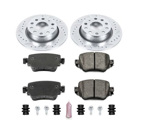 Power Stop 15-18 Volkswagen Golf Rear Z23 Evolution Sport Brake Kit