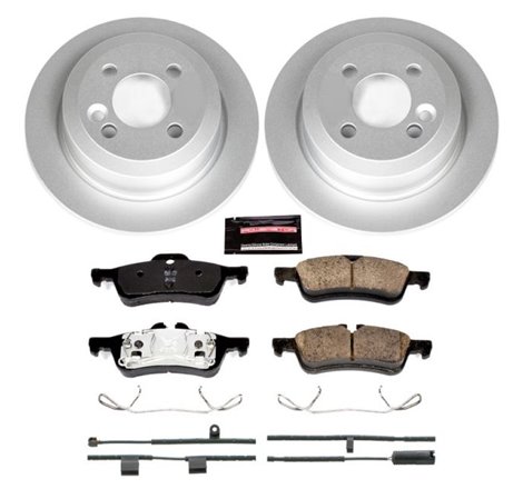 Power Stop 07-08 Mini Cooper Rear Z23 Evolution Sport Coated Brake Kit