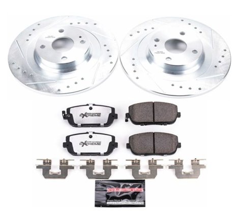 Power Stop 17-19 Fiat 124 Spider Rear Z26 Street Warrior Brake Kit