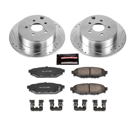 Power Stop 16-18 Subaru Crosstrek Rear Z23 Evolution Sport Brake Kit