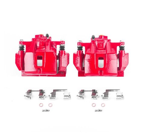 Power Stop 04-06 Lexus RX330 Front Red Calipers w/Brackets - Pair