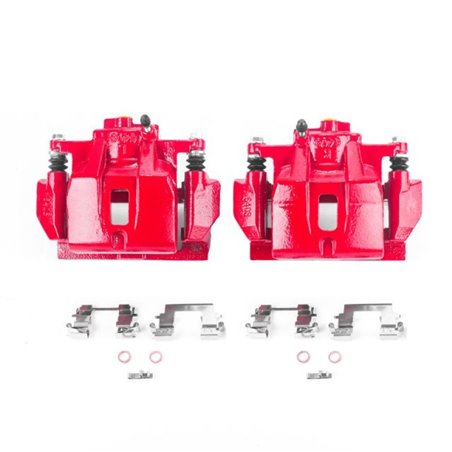 Power Stop 04-06 Lexus RX330 Front Red Calipers w/Brackets - Pair