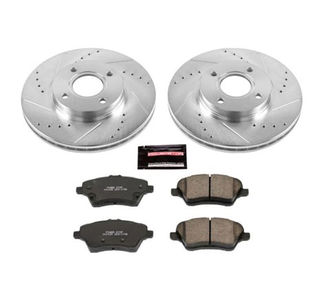 Power Stop 14-19 Ford Fiesta Front Z23 Evolution Sport Brake Kit