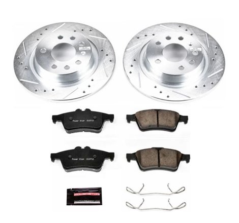 Power Stop 03-11 Saab 9-3 Rear Z23 Evolution Sport Brake Kit