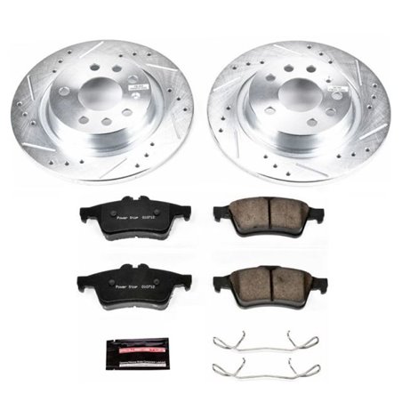 Power Stop 03-11 Saab 9-3 Rear Z23 Evolution Sport Brake Kit