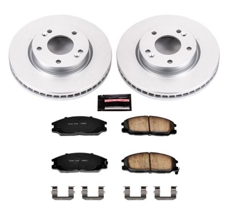 Power Stop 01-05 Hyundai Santa Fe Front Z17 Evolution Geomet Coated Brake Kit